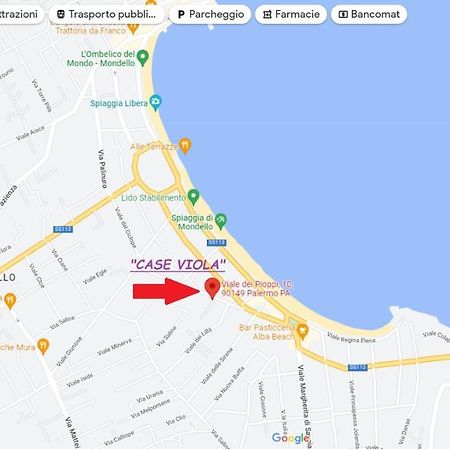 Casa Viola Elegante E Sul Mare Di Mondello Daire Palermo Dış mekan fotoğraf